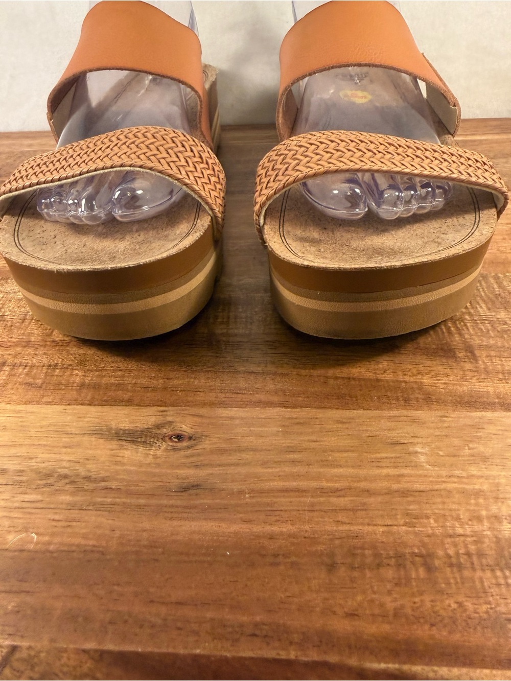 Reef Cushion Vista Hi Platform Slide Sandals Tan Size 11 - Picture 2 of 11